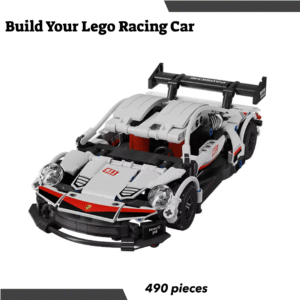White Lego Racing Car