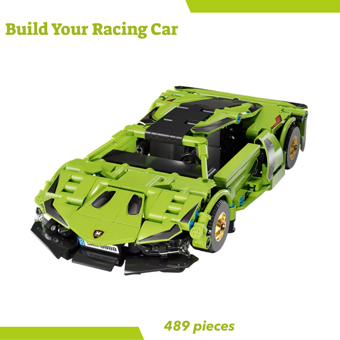 Green Bricks Racing Car