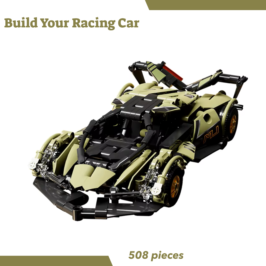 Olive Bricks Racing Car