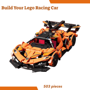Orange Lego Racing Car