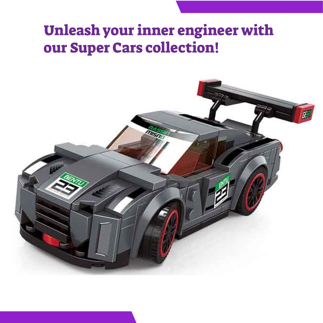 Black 23 Bricks Super Car