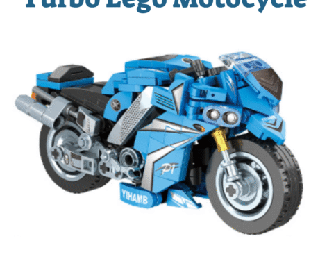 Blue Lego Motorcycle