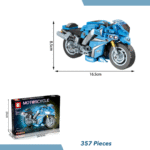 Blue Lego Motorcycle