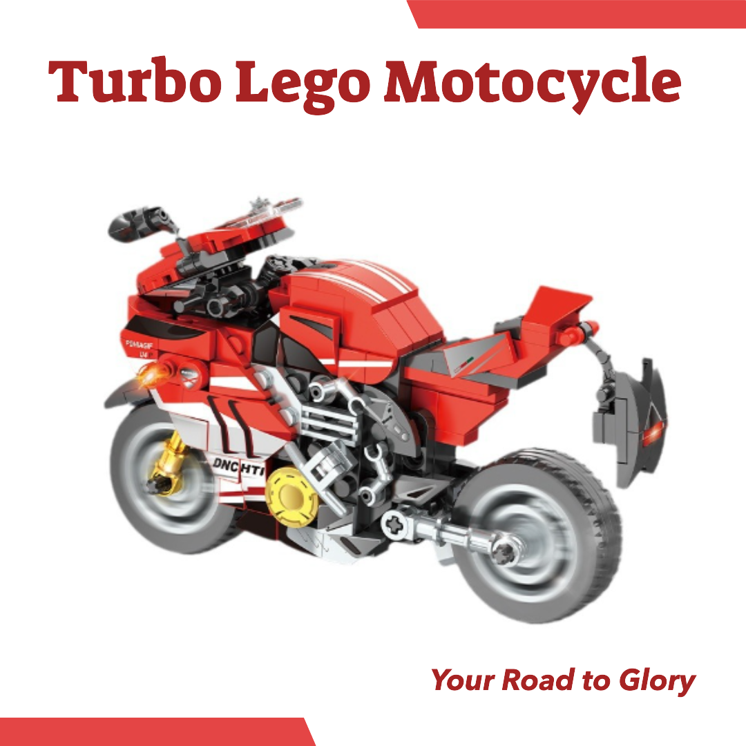 Red Lego Motorcycle