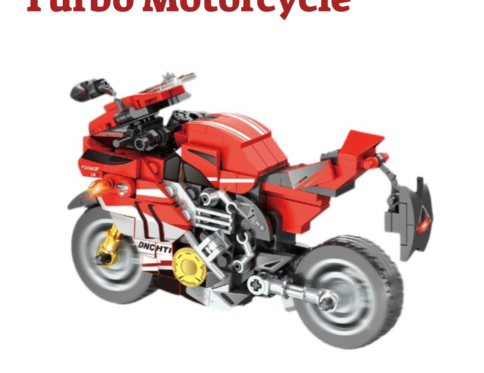 Red Turbo Bricks Motorcycle