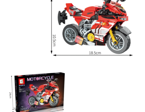 Red Lego Motorcycle